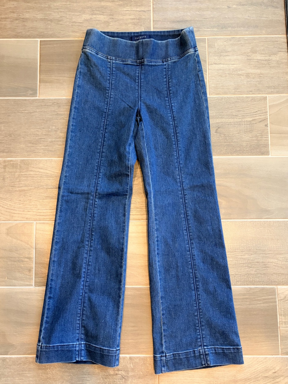 Talbots Women's Slim Straight Jeans in Deep Blue